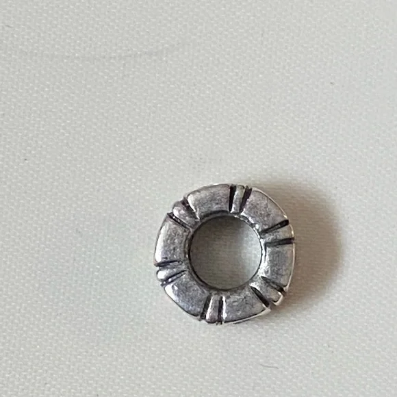 PINK TRINITY SPACER Authentic Pandora Sterling Silver With CZ Charm 925 ALE - Picture 3 of 7